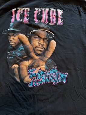 Ice Graphic Tee with Black, Pink & Teal Artwork